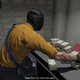 Robbing a bank in one of the new missions found in GTA Online's update.